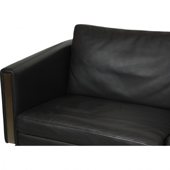 Hans Wegner CH-103 3.seater sofa in grey leather