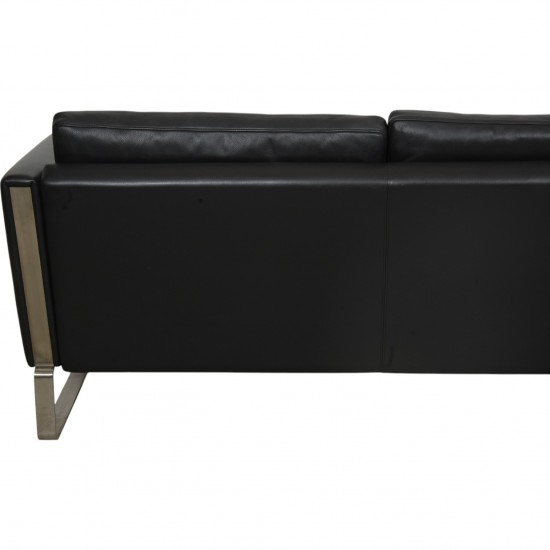 Hans Wegner CH-103 3.seater sofa in grey leather