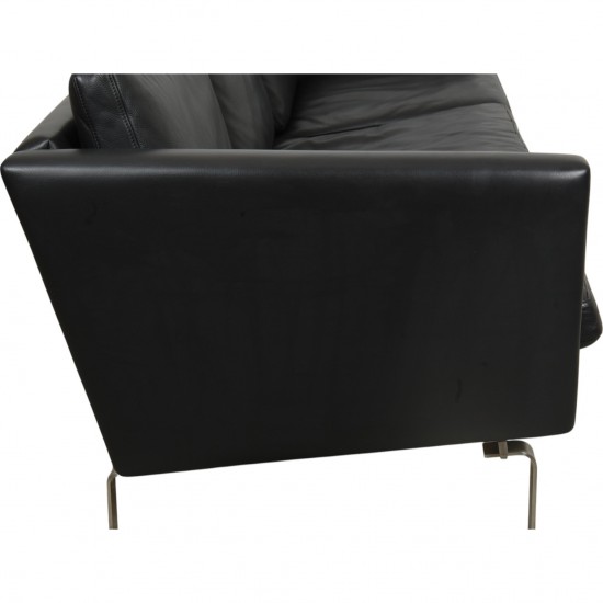 Hans Wegner CH-103 3.seater sofa in grey leather