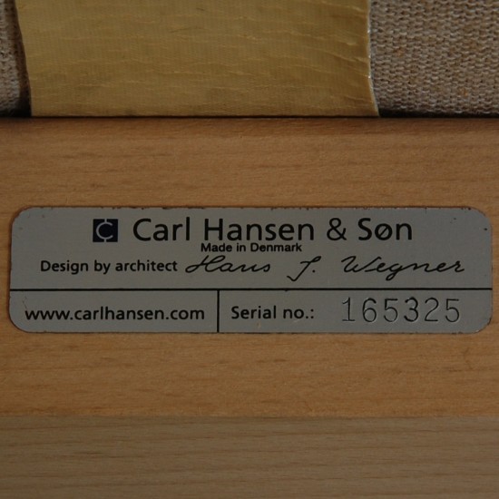 Hans Wegner CH-103 3.seater sofa in grey leather