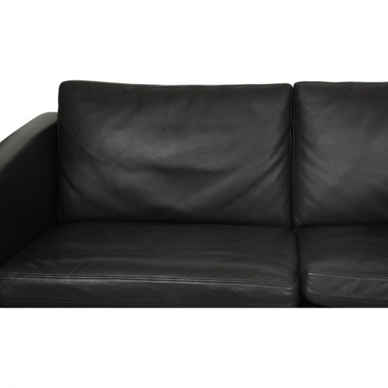 Hans Wegner CH-103 3.seater sofa in grey leather