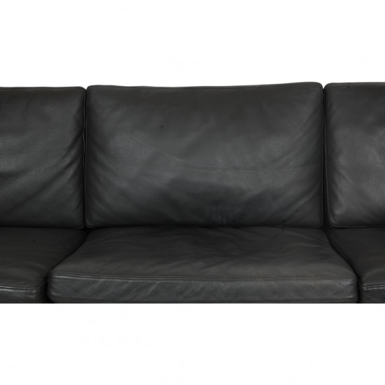 Hans Wegner CH-103 3.seater sofa in grey leather