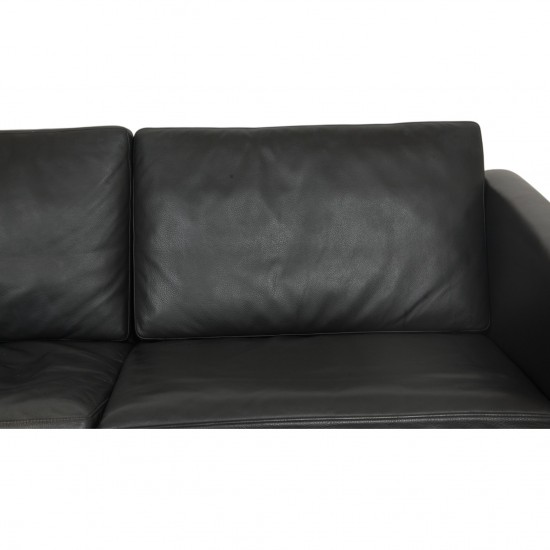 Hans Wegner CH-103 3.seater sofa in grey leather