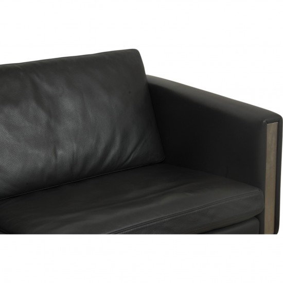 Hans Wegner CH-103 3.seater sofa in grey leather
