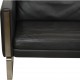 Hans Wegner CH-103 3.seater sofa in grey leather