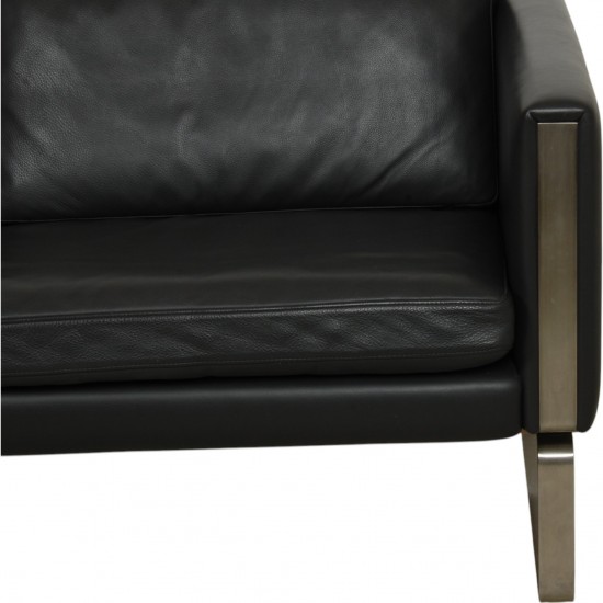 Hans Wegner CH-103 3.seater sofa in grey leather