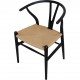 Sæt med 4 sorte Hans Wegner CH24 stole