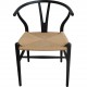 Sæt med 4 sorte Hans Wegner CH24 stole