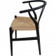 Sæt med 4 sorte Hans Wegner CH24 stole