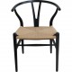 Sæt med 4 sorte Hans Wegner CH24 stole