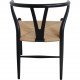 Sæt med 4 sorte Hans Wegner CH24 stole