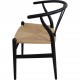 Sæt med 4 sorte Hans Wegner CH24 stole