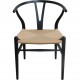 Sæt med 4 sorte Hans Wegner CH24 stole