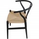 Sæt med 4 sorte Hans Wegner CH24 stole