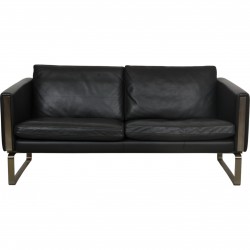 Hans Wegner CH-103 2.seater sofa in grey leather