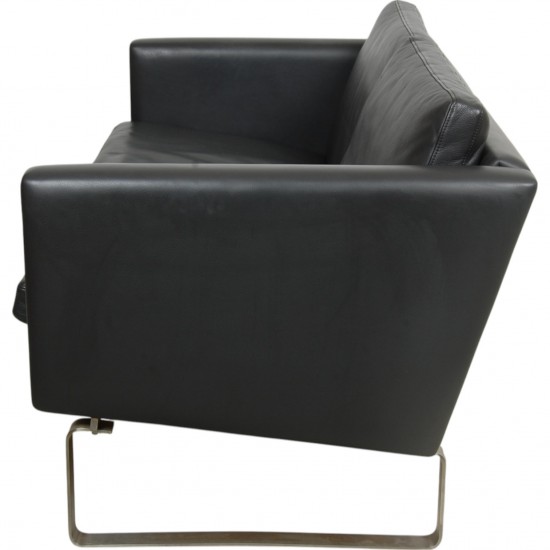 Hans Wegner CH-103 2-personers sofa i gråt læder