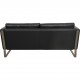 Hans Wegner CH-103 2-personers sofa i gråt læder