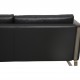 Hans Wegner CH-103 2-personers sofa i gråt læder