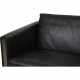 Hans Wegner CH-103 2-personers sofa i gråt læder