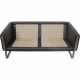 Hans Wegner CH-103 2-personers sofa i gråt læder