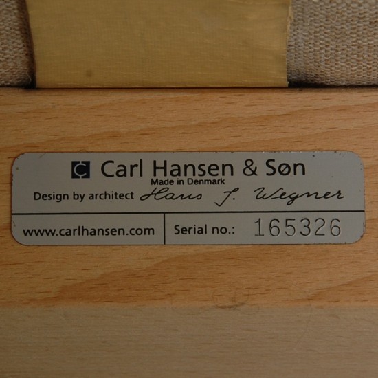 Hans Wegner CH-103 2-personers sofa i gråt læder