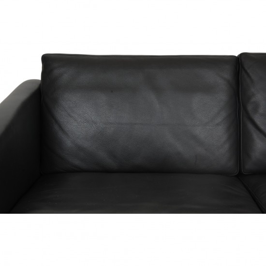 Hans Wegner CH-103 2-personers sofa i gråt læder