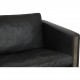 Hans Wegner CH-103 2-personers sofa i gråt læder