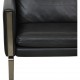 Hans Wegner CH-103 2-personers sofa i gråt læder