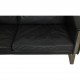 Hans Wegner CH-103 2-personers sofa i gråt læder