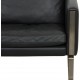 Hans Wegner CH-103 2-personers sofa i gråt læder