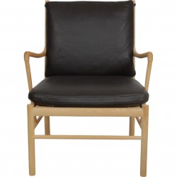 Ole Wanscher Colonial chair in brown leather