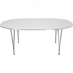 Piet Hein hvidt Super elipse bord 180x120 Cm 1989