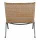 Poul Kjærholm PK-22 lounge chair patinated wicker