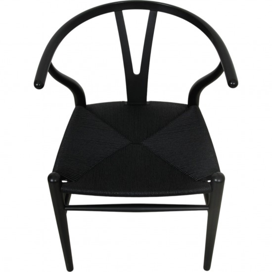 Sæt med 2 sorte Hans Wegner CH24 stole