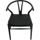 Sæt med 2 sorte Hans Wegner CH24 stole
