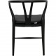 Sæt med 2 sorte Hans Wegner CH24 stole