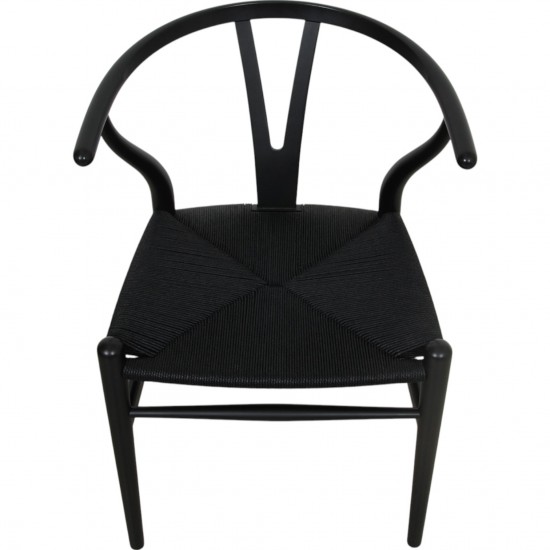 Sæt med 2 sorte Hans Wegner CH24 stole