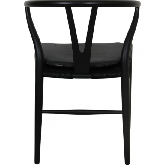 Sæt med 2 sorte Hans Wegner CH24 stole