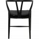 Sæt med 2 sorte Hans Wegner CH24 stole