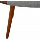 Hans Wegner Bamse stol med skammel i gråt Hallingdal stof