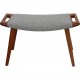 Hans Wegner Bamse stol med skammel i gråt Hallingdal stof