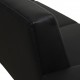 Hans J Wegner 3pers Airport sofa newly upholstered with black bison leather