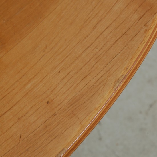 Hans Wegner CH07 Shell chair i natur læder