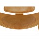 Hans Wegner CH07 Shell chair i natur læder