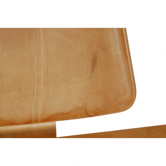 Hans Wegner CH07 Shell chair i natur læder