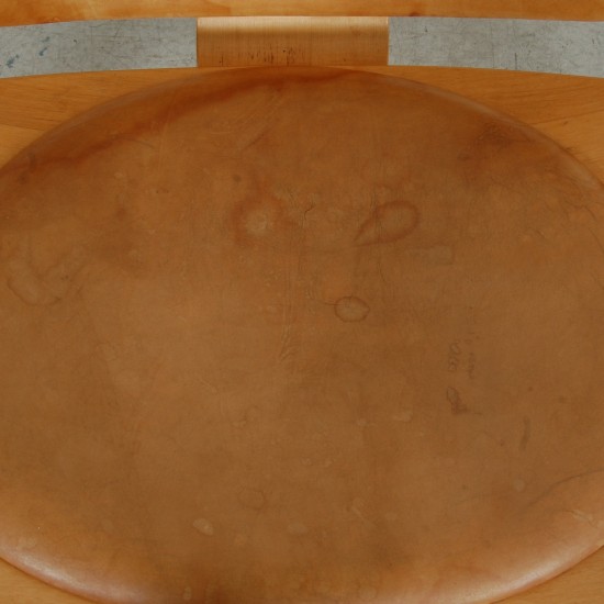 Hans Wegner CH07 Shell chair i natur læder