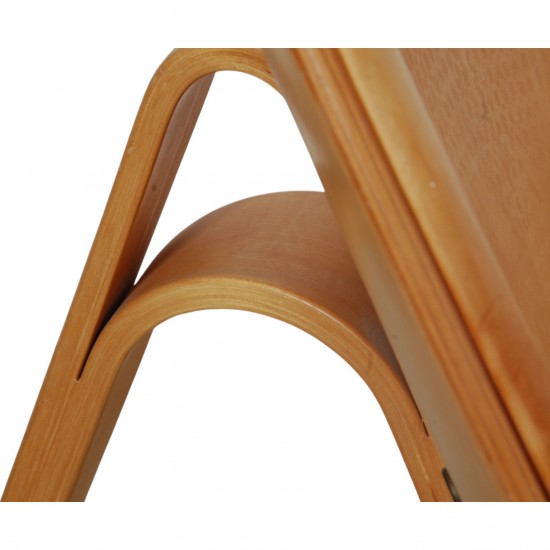 Hans Wegner CH07 Shell chair i natur læder