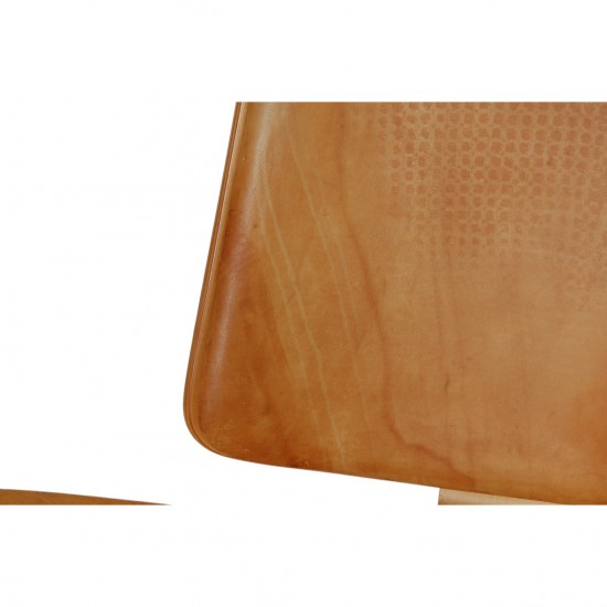 Hans Wegner CH07 Shell chair i natur læder