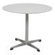 Arne Jacobsen white side table Ø: 58 Cm. 