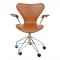 Arne Jacobsen syver kontorstol 3217 i cognac classic læder 